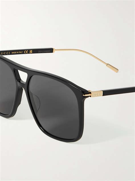 mens gucci aviator|gucci aviator style sunglasses.